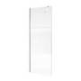 900mm Ribbed Glass Shower Screen for Wetroom & Walk In Shower - Matira