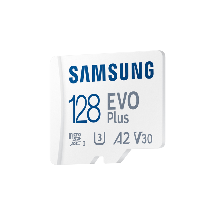 Samsung EVO Plus 128GB MicroSDXC Memory Card + microSD to SD adapter
