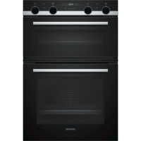Refurbished Siemens iQ500 MB557G5S0B 60cm Double Built In Electric Oven Stainless Steel