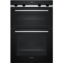 Refurbished Siemens iQ500 MB557G5S0B 60cm Double Built In Electric Oven Stainless Steel