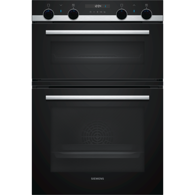 Refurbished Siemens iQ500 MB557G5S0B 60cm Double Built In Electric Oven Stainless Steel