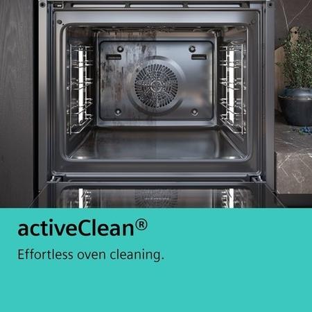 Siemens iQ500 Built In Double Oven With Pyrolytic Cleaning - Stainless Steel