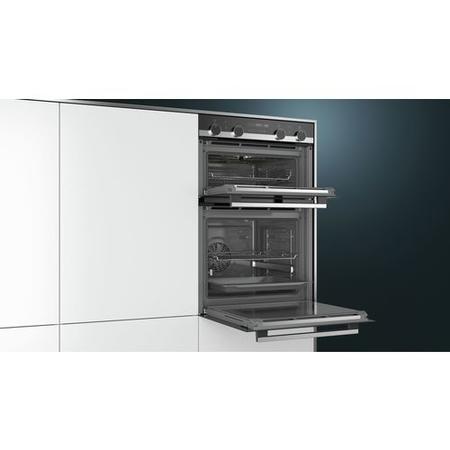 Siemens iQ500 Built In Double Oven With Pyrolytic Cleaning - Stainless Steel