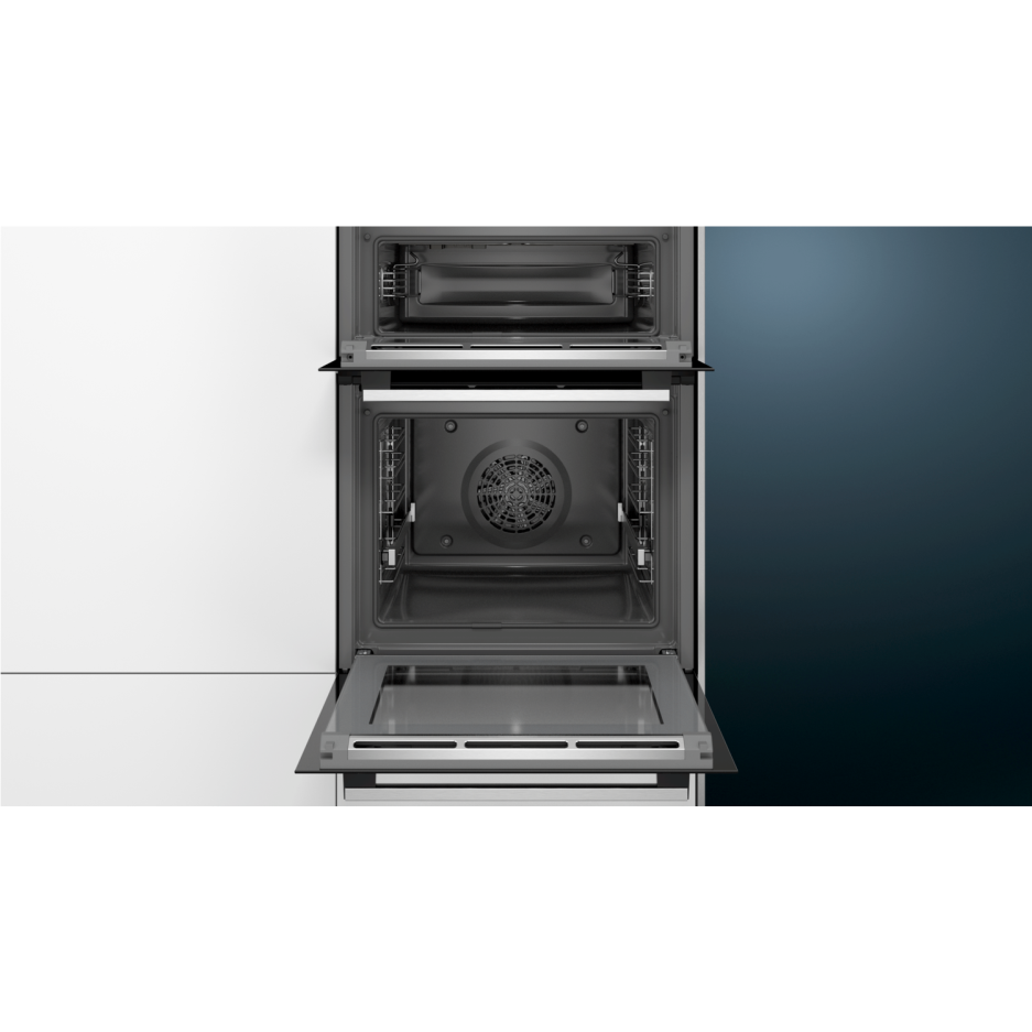 Siemens MB578G5S0B iQ500 Built In Double Oven With Pyrolytic Cleaning Stainless Steel