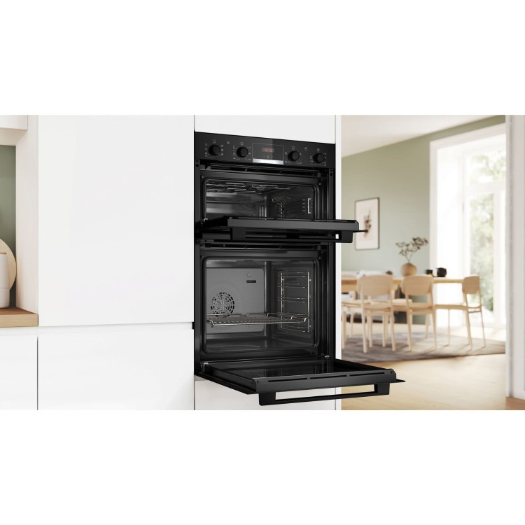 Bosch Series 4 Electric Built-In Double Oven - Black