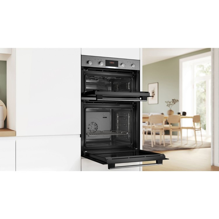 Bosch Series 4 Electric Built-In Double Oven - Stainless Steel