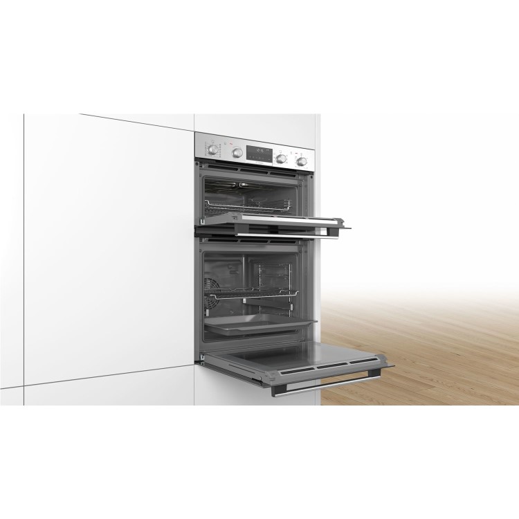 Bosch Series 6 Built-In Electric Double Oven - Stainless Steel