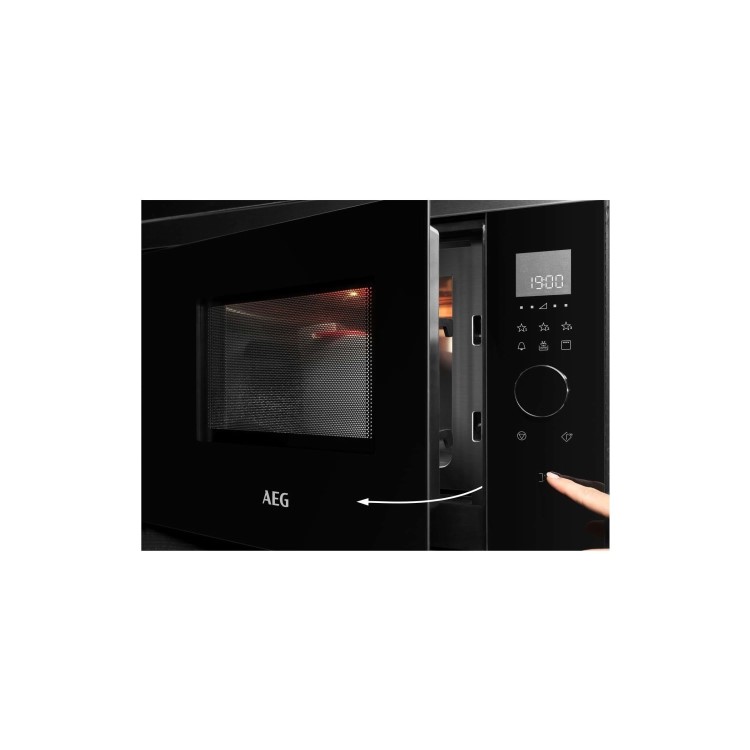 Refurbished AEG MBB1756DEM Built In 17L with Grill 800W Microwave Black