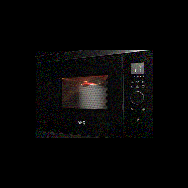 Refurbished AEG MBB1756DEM Built In 17L with Grill 800W Microwave Black