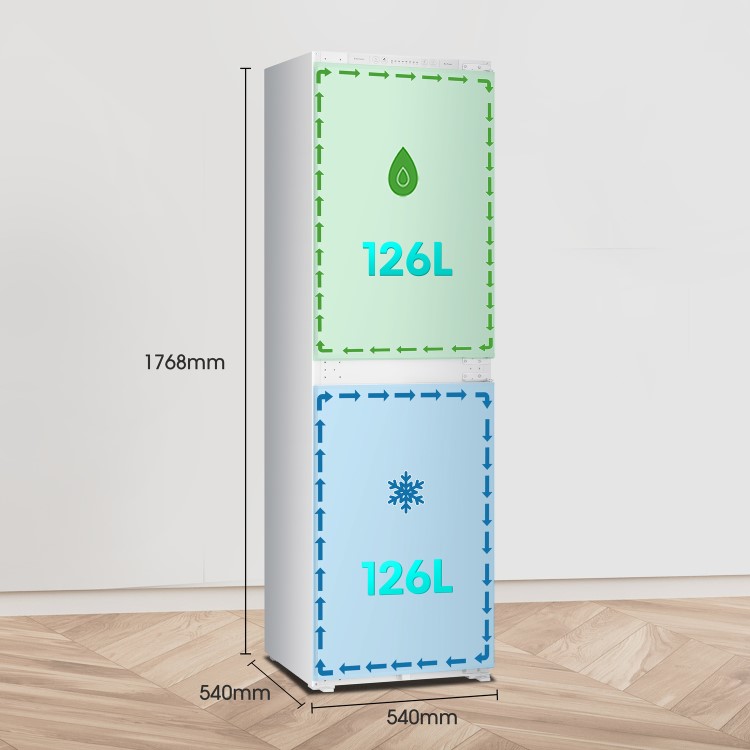 Fridgemaster 233 Litre 50/50 Integrated Fridge Freezer