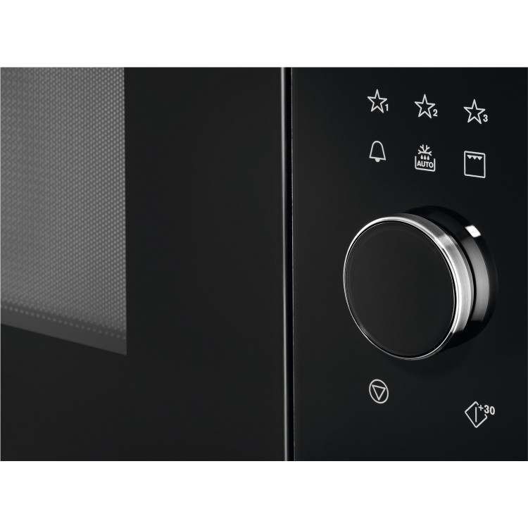 Refurbished AEG MBE2658DEM Built In 26L 900W Microwave & Grill Black & AntiFingerprint Stainless Steel