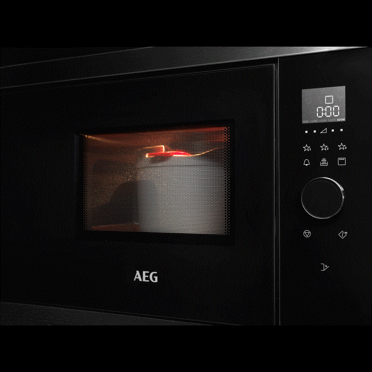 Refurbished AEG MBE2658SEB Built In 26L 900W Microwave Black