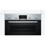 Refurbished Bosch Serie 4 MBS533BS0B Multifunction 60cm Double Built In Electric Oven Stainless Steel