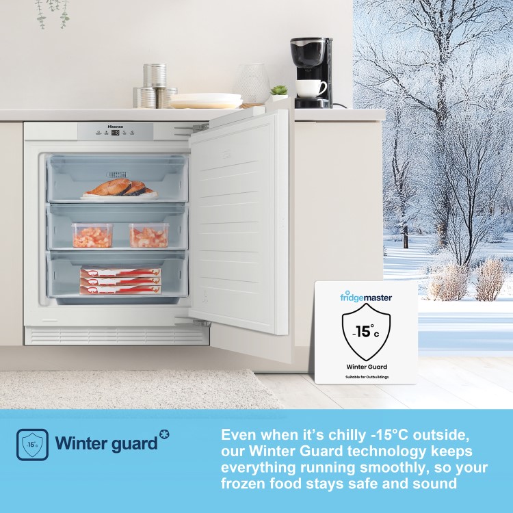 Fridgemaster 97 Litre Under Counter Integrated Freezer 