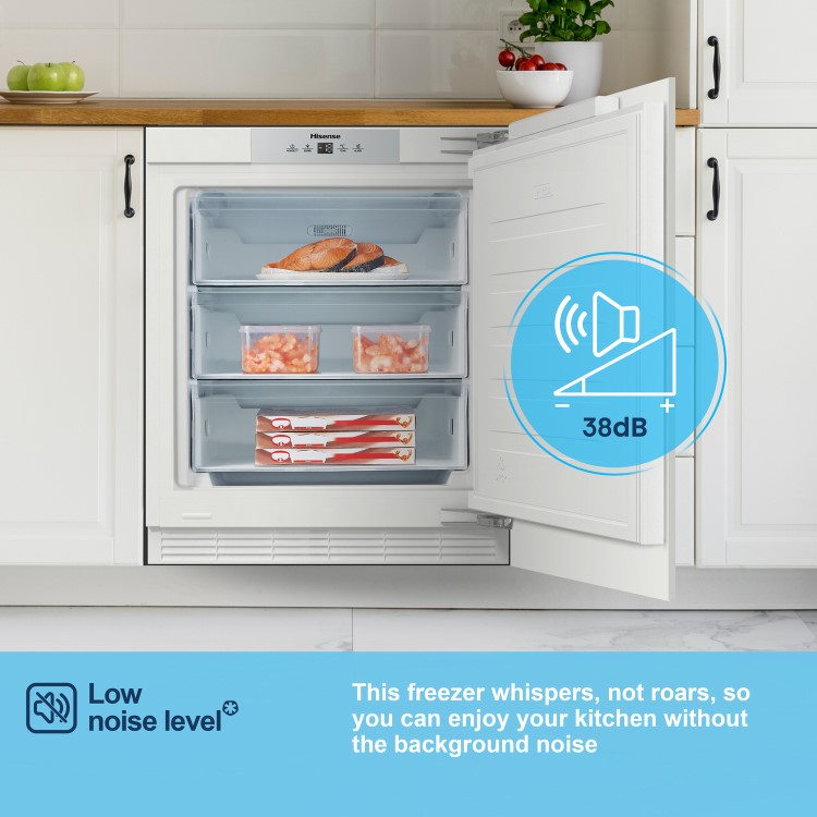 Fridgemaster 97 Litre Under Counter Integrated Freezer 