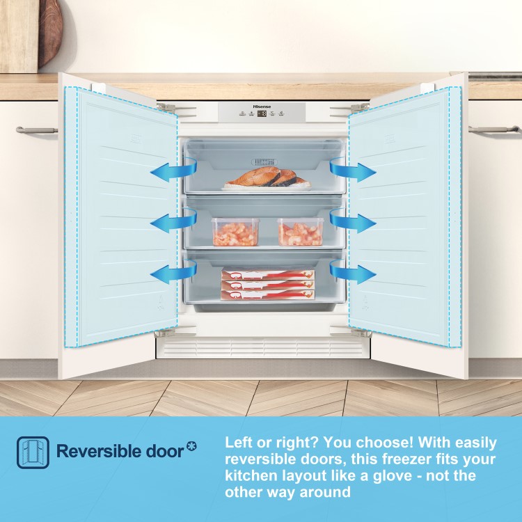 Fridgemaster 97 Litre Under Counter Integrated Freezer 