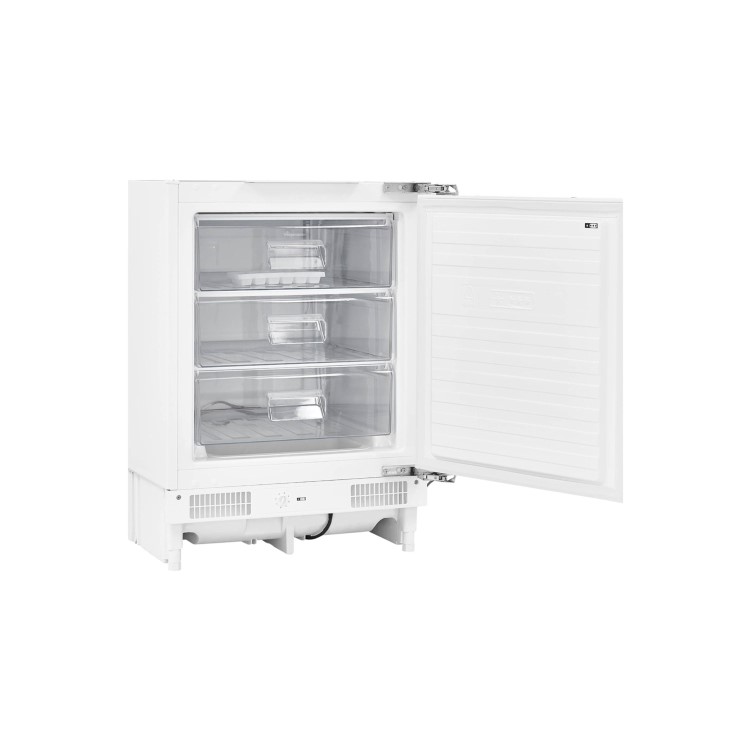 Refurbished Fridgemaster MBUZ6097M Integrated 97 Litre Under Counter Freezer White