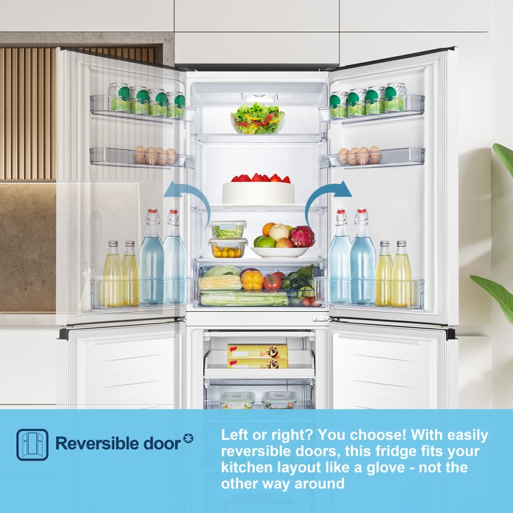 Fridgemaster 252 Litre 50/50 Freestanding Fridge Freezer - White