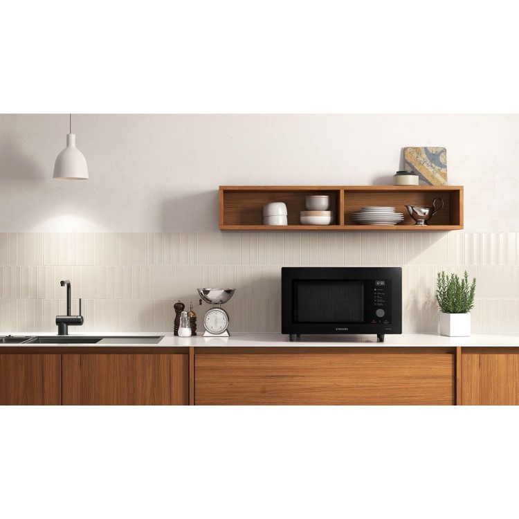 Samsung 32L Freestanding Combination Microwave Oven with Grill and built in Air Fryer in Black
