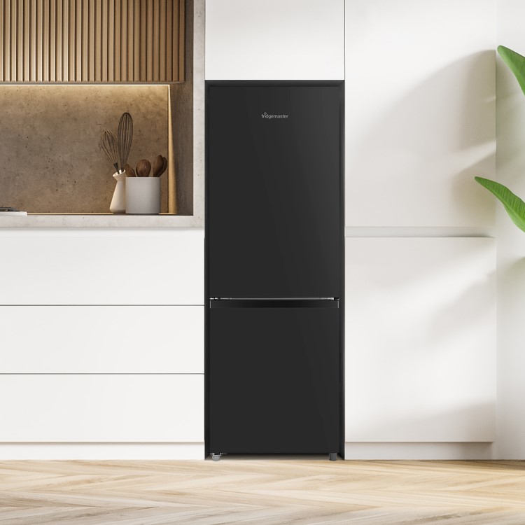 Fridgemaster 175 Litre Freestanding Fridge Freezer - Black