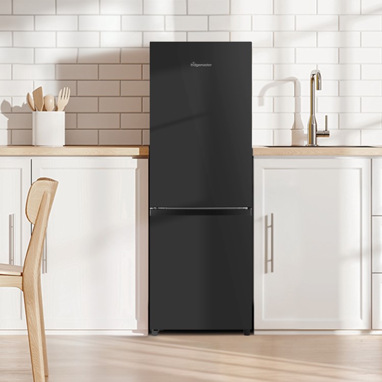 Fridgemaster 175 Litre Freestanding Fridge Freezer - Black