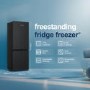 Fridgemaster 175 Litre Freestanding Fridge Freezer - Black