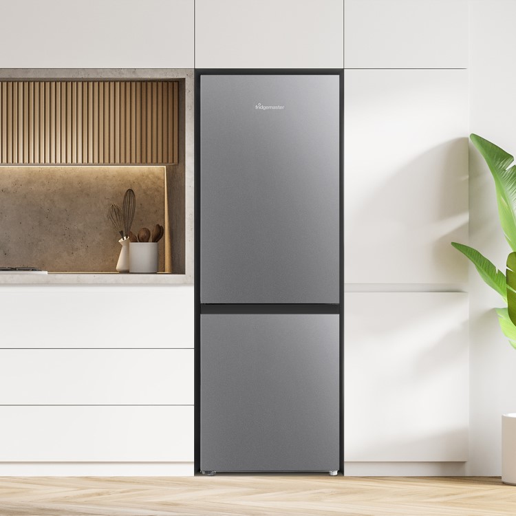 Fridgemaster 175 Litre 60/40 Freestanding Fridge Freezer - Silver