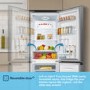 Fridgemaster 175 Litre 60/40 Freestanding Fridge Freezer - Silver