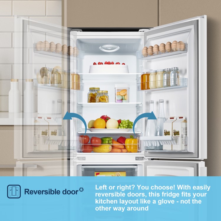 Fridgemaster 175 Litre 60/40 Freestanding Fridge Freezer - White