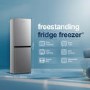 Fridgemaster 252 Litre 50/50 Freestanding Fridge Freezer - Silver