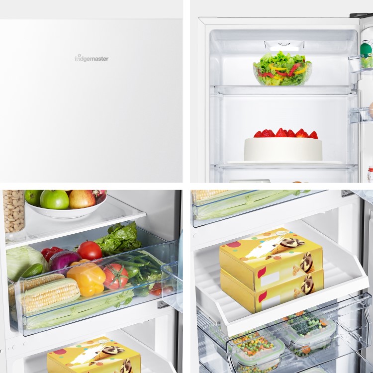 Fridgemaster 252 Litre 50/50 Freestanding Fridge Freezer - White
