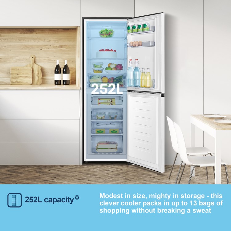 Fridgemaster 252 Litre 50/50 Freestanding Fridge Freezer - White