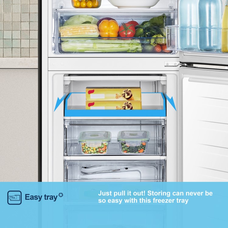 Fridgemaster 252 Litre 50/50 Freestanding Fridge Freezer - White