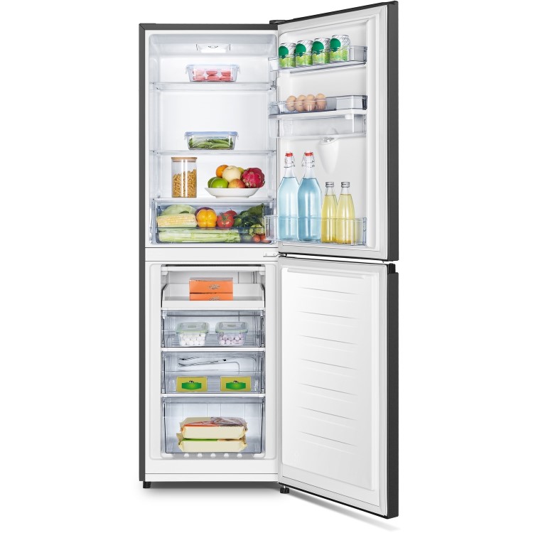 Hisense 252 Litre 60/40 Feestanding Fridge Freezer Black