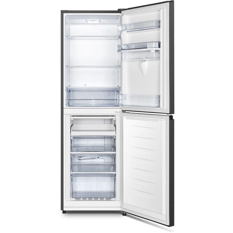 Hisense 252 Litre 60/40 Feestanding Fridge Freezer Black