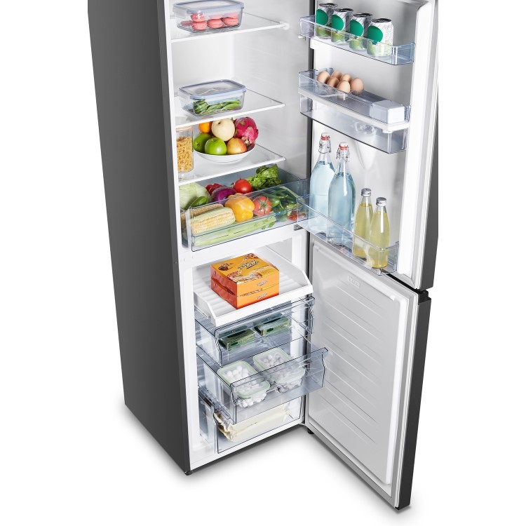 Hisense 252 Litre 60/40 Feestanding Fridge Freezer Black
