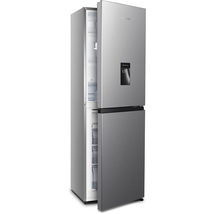 Hisense 252 Litre 60/40 Feestanding Fridge Freezer Silver