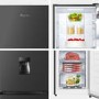 Fridgemaster 256 Litre 50/50 Freestanding Fridge Freezer - Black