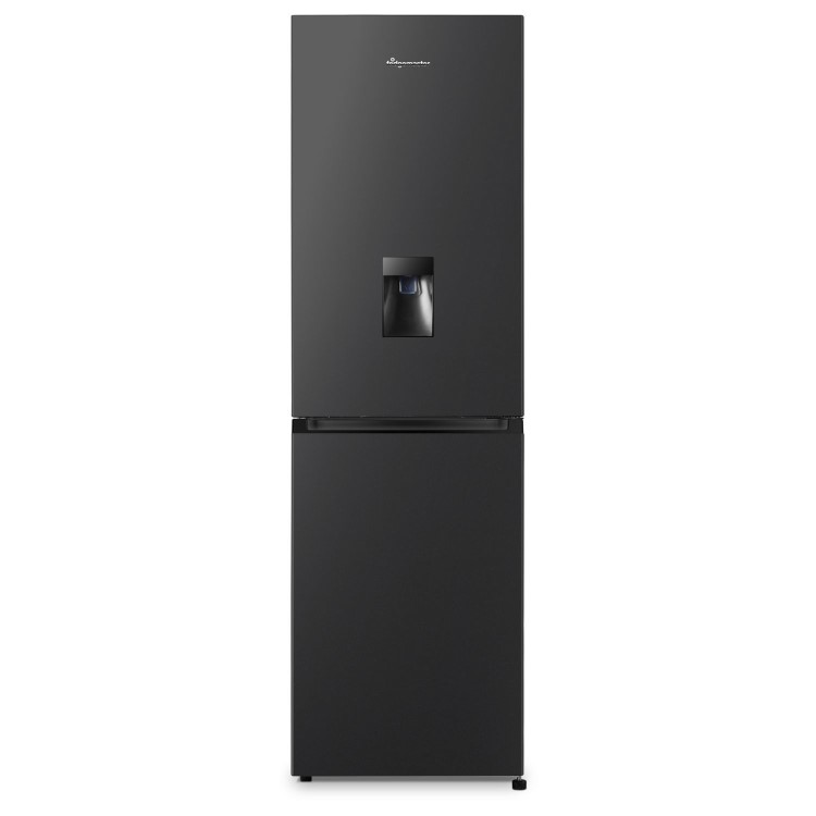 Refurbished Fridgemaster 256 Litre 50/50 Freestanding Fridge Freezer - Black