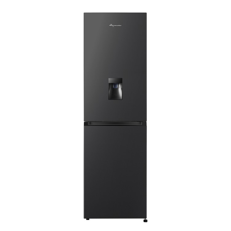 Fridgemaster 256 Litre 50/50 Freestanding Fridge Freezer - Black