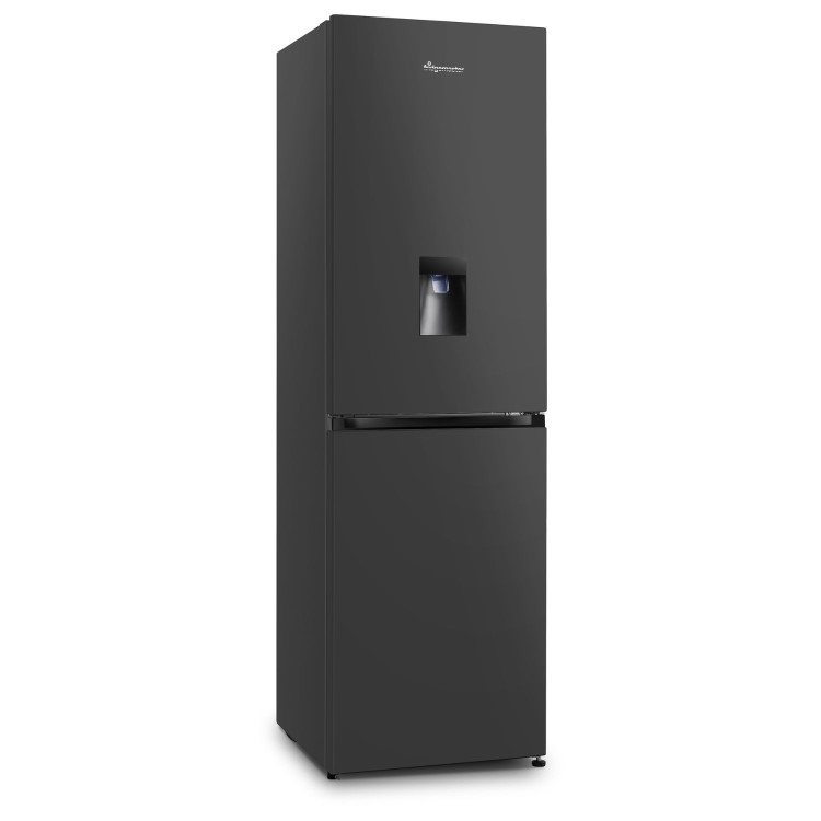 Fridgemaster 256 Litre 50/50 Freestanding Fridge Freezer - Black