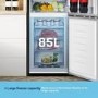 Fridgemaster 256 Litre 50/50 Freestanding Fridge Freezer - Black