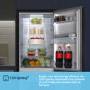 Fridgemaster 256 Litre 50/50 Freestanding Fridge Freezer - Black