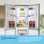 Fridgemaster 256 Litre 50/50 Freestanding Fridge Freezer - Silver