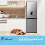 Fridgemaster 256 Litre 50/50 Freestanding Fridge Freezer - Silver