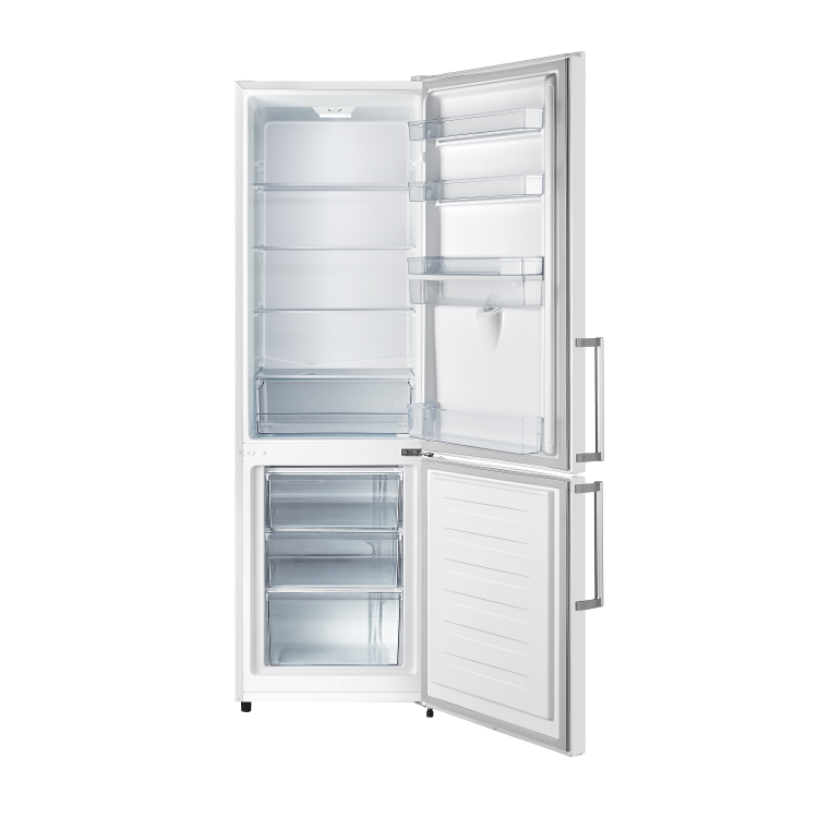 Refurbished Fridgemaster MC55251DE Freestanding 256 Litre 50/50 Frost Free Fridge Freezer White