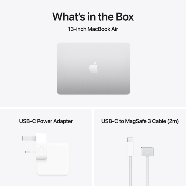 Apple MacBook Air 13 Inch M4 24GB RAM 512GB SSD 2025 - Silver