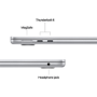 Apple MacBook Air 13 Inch M4 24GB RAM 512GB SSD 2025 - Silver