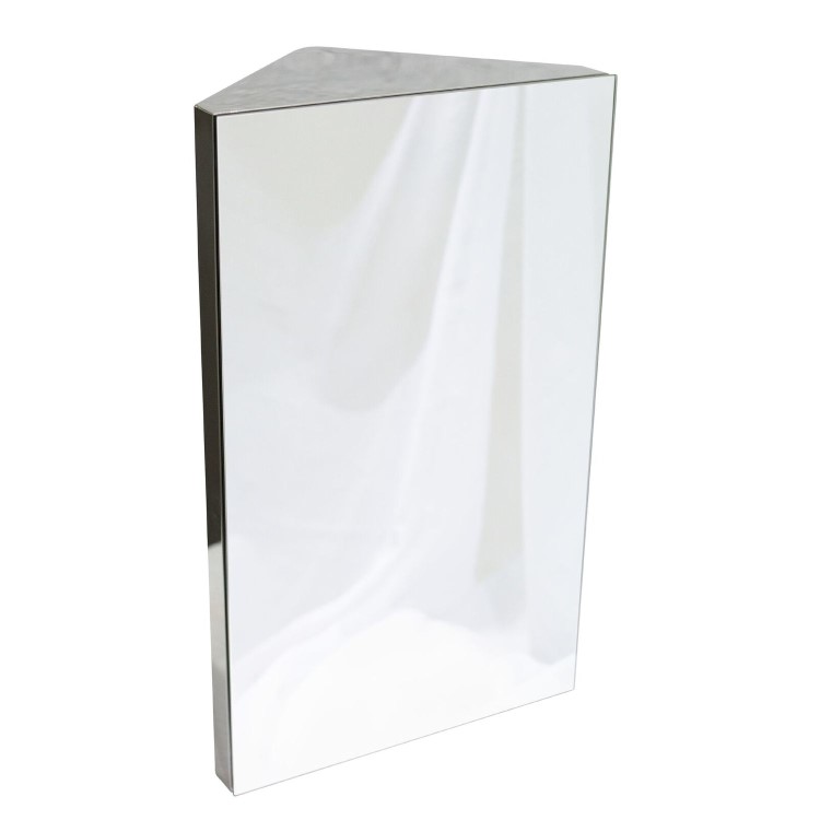 GRADE A1 - Lorenz Wall Mount Corner Bathroom Mirror Cabinet