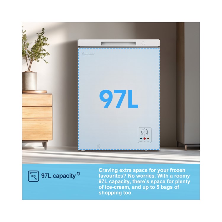 Fridgemaster 97 Litre Chest Freezer - White